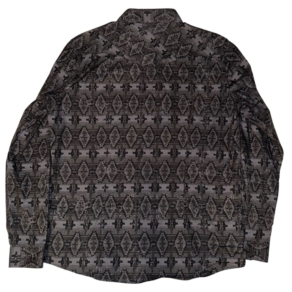 Panhandle Women's Southwest Geometric Print Long Sleeve Snap Front Shirt Size L - Picture 2 of 6
